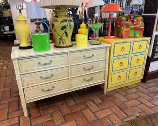 Henry Link Faux Bamboo Dresser