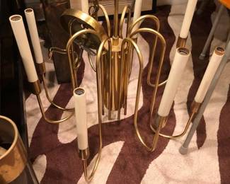 Parzinger brass chandelier