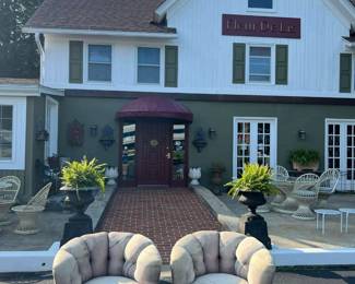 Pair of Swivel cloud chairs