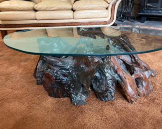 Burl Wood Coffee Table