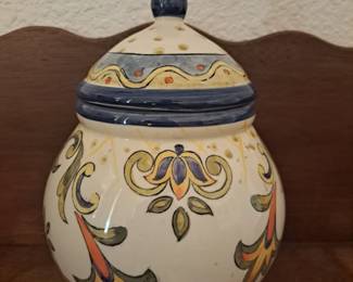 Hand painted jars/vases
