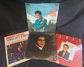Records - Elvis Presley, Johnny Rivers, etc.