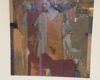 Original Oil Painting by Liz Gribin, measures 42" x42"