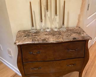 Bombay Chest, Glass Candlestick Collection