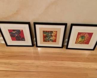 Set of 3 Signed and Numbered