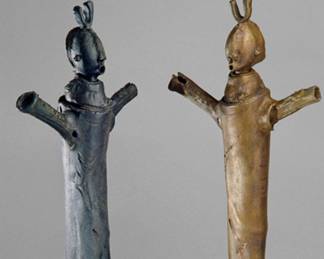 Bronze 2 Cousins-Twins by Susan Eisen Signed and Appraised