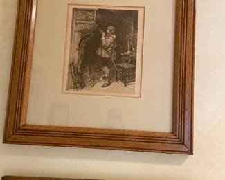 Antique 1890'S Paul Raton Lithograph Etching