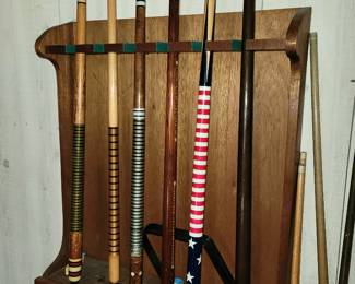 Pool sticks and holder sold separately 