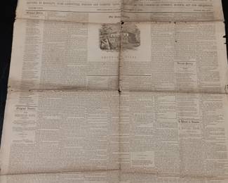 Saturday Evening Post dated October 27th, 1849