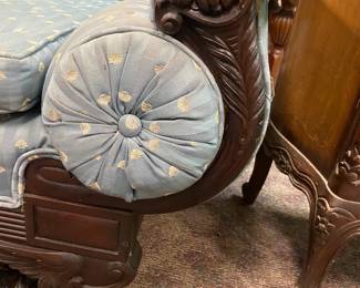 Closer views of detail on Empire Sofa