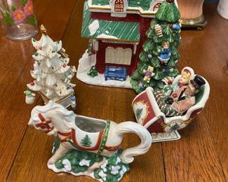 Spode Christmas 2002 Cookie Jar, Lenox Christmas Tree