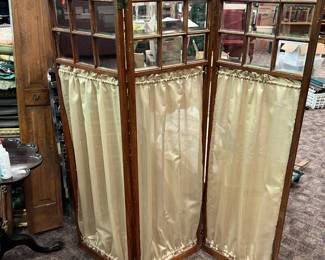 Fantastic Antique Screen w/beveled glass, one pane missing