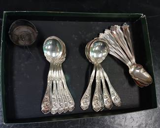 Sets of Silver Plated Spoons
