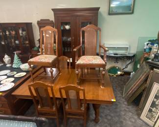 Set of Cane back Dining Chairs