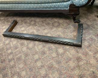 Early Barley Twist Carved Fire Surround with Copper Backing