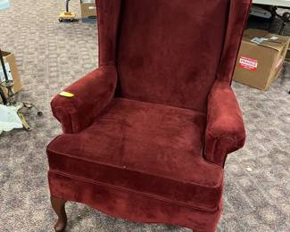 Red Velvet Wingback