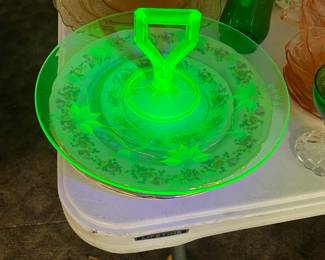 Vaseline/Uranium Glass under Black Light