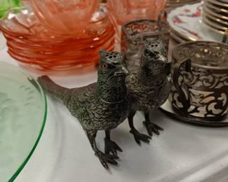 Silver Plated Victorian Salt and Pepper Shakers