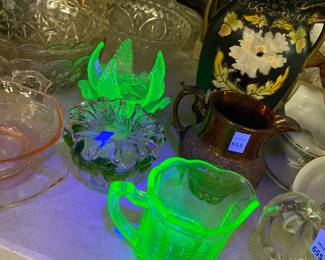 Vaseline/Uranium Glass under Black Light