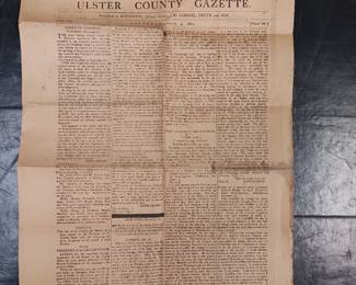 Ulster County Gazette dated January 4th, 1800