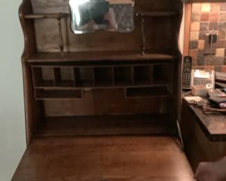 Antique oak desk