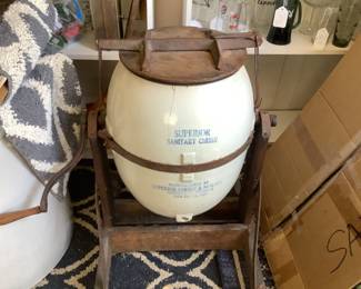 Superior sanitary crock butter churn