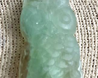 138.75ct Carved Owl Fluorite Gemstone