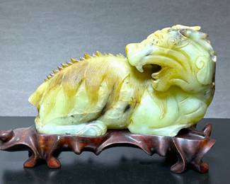 Chinese Dragon Jade Carving 
