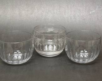 Antique crystal finger bowls 