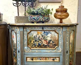 Beautiful hand painted cabinet made in Italy 