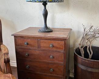 Antique, circa 1800, small chest of drawers 