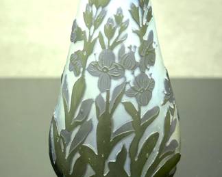 Émile Gallé French Art Glass Vase that was once a perfume with an atomiser