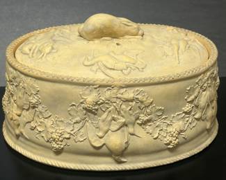 Antique 19th century Wedgwood Caneware Tureen 