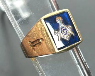 Vintage Masonic Ring 