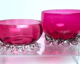 Antique Cranberry Art Glass