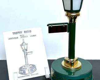 Vintage Antique Street Lamp radio by Trophy Radio 