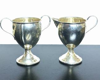Sterling silver sugar and creamer 