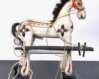 Vintage Marionette Horse used in ‘yoke thé’, traditional Burmese puppet theatre 