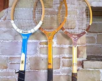 Vintage wooden Tennis rackets
