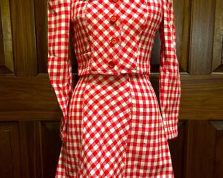 Vintage late 60s to early 70s two piece from Nieman Marcus. 