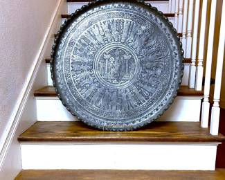 Large Antique Persian Wall Hanging Tray 