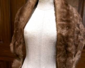 Vintage Autumn Haze EMBA  Mink Stole 