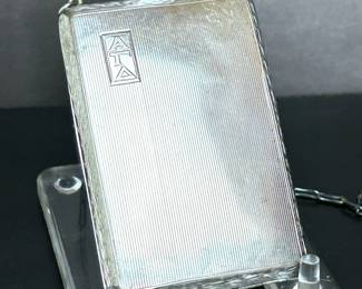 Antique sterling silver compact & coin purse