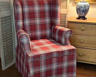 Plaid arm chair by Expressions