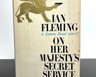 First Edition, 9th printing of Ian Fleming's James Bond book, On Her Majesty's Secret Service