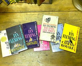 Vintage Ian Fleming James Bond novels