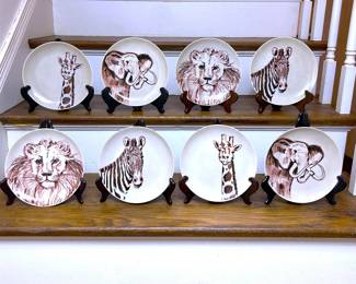 Vintage Fitz & Floyd Wild Kingdom Plates