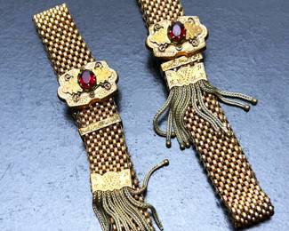 Victorian garter wedding bride's bracelets 