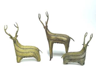 Vintage Dhokra Craft Deer from India  Lot # 271