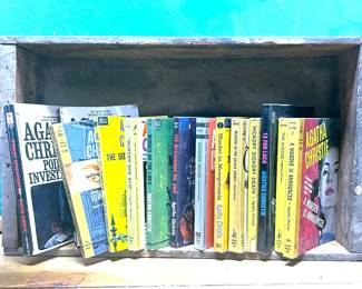 Vintage Agatha Christie mystery paperback novels